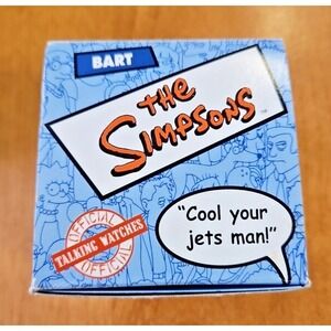 Simpsons Talking Wrist Watch Bart Burger King 2002 New